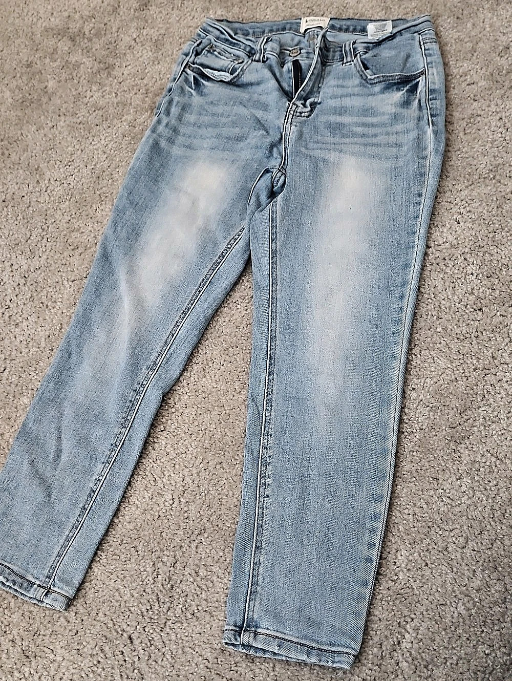 Kensie Vintage Luxe Straight Leg Jeans Blue Waist 29 Size 8